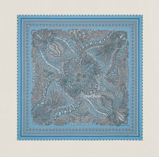 Unused HERMES Carre 55 Le Jardin de la Maharani Silk Scarf 55cm Annie Faivre