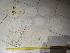 Lot de 10 napperons au crochet