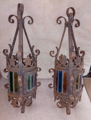 Paire lampe lanterne - lanterne, lustre