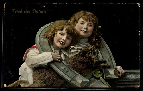 Deux jeunes enfants avec - , fer
