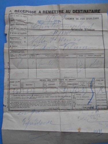 Vieux papiers chemin de fer - vieux,