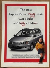 TOYOTA PICNIC - 1997 full page UK magazine ad
