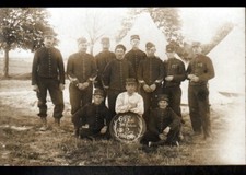 Camp MILITARY TENT, pass No. 6, 3rd BATTERY / postcard photo 1906-07