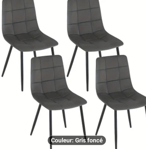 Lot chaises grises - 4,