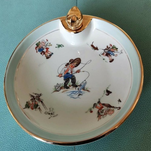 Assiette bouillie vintage - assiette, à