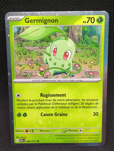 Carte pokemon germignon holo - carte,