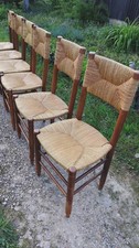 6 Chaises En Bois De Hêtre