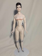 Fawn Zeller Janette Doll Porcelain With Cloth Body 14"