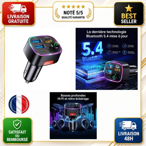 Transmetteur bluetooth - fm,