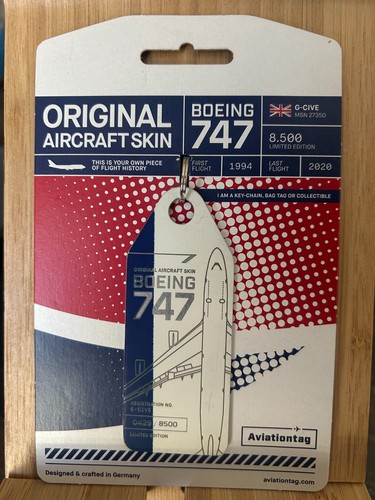 Aviationtag boeing 747 british - boeing,