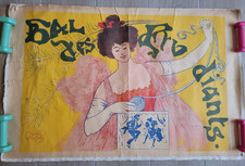 affiche ancienne 1896 "Bal des