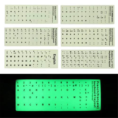 Autocollants clavier lumineux - autocollants,