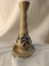 Bougeoir En Grès Ou Soliflore Signé Suzanne W W . Vintage Années 50/60 . TBE