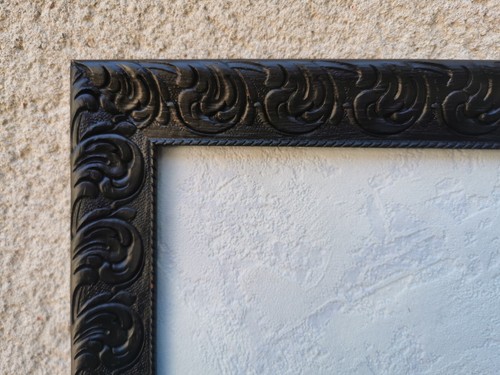 Cadre ancien bois noir - en,
