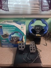 Logitech Driving Force Force Feedback USB & PS2 Untested As Is