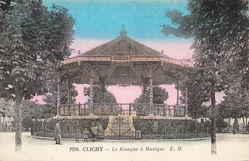 Clichy kiosque musique - kiosque, à