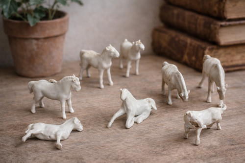 Lot petits chevaux blancs - lot, de