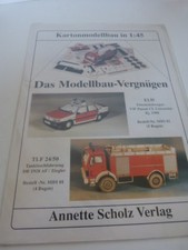 maquette en carton a monter,CAMION DE POMPIER, TLF 24/50 (tiroi01)