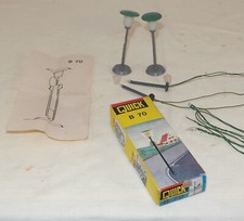 O scale - various - electrified plastic floor lamps - 9 cm