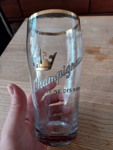 Grand verre biere ancien - verre,