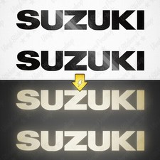 2 stickers SUZUKI 12 cm NOIR