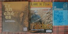 lot livres première guerre mondiale tranchées crapouillots 1914 1918 Waline