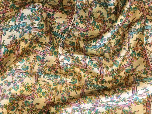 Tissu imprimé soie - 100, %