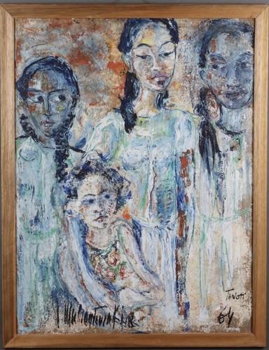 Tahiti superbe tableau - tableau, de
