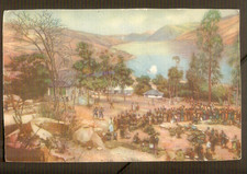 CONGO BELGE carte postale Dessin : P.MATHIEU/Le Marché de MATADI/ ed.J.De Greve