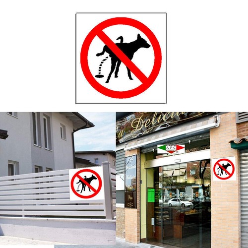 Panneau interdit pis chiens - panneau,