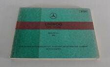 Picture catalogue / parts catalogue Mercedes Benz Unimog 413 / 416 stand 1973, edition D