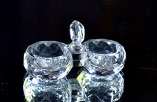 Baccarat. | Salt pepper shaker (small model), translucent molded crystal.