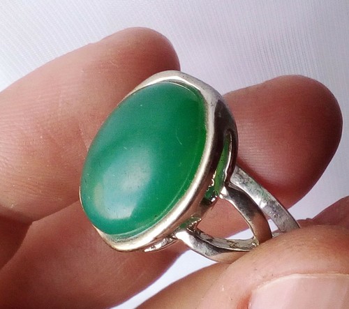 Bague avec pierre - avec, verte
