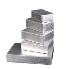 Boîte en aluminium argent