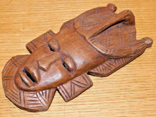 25.5cm MASQUE AFRIQUE statue