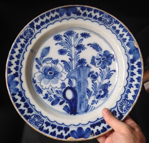 Belle assiette plat faience - plat,