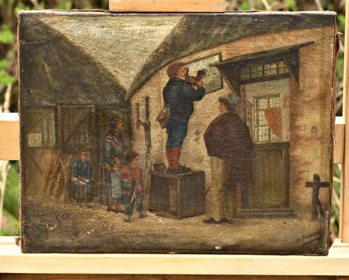 Peinture genre scène - peinture,
