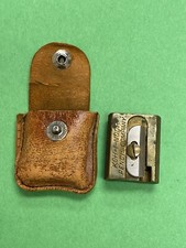 Vintage KOH-I-NOOR Tutior Juwel BRASS Pencil Sharpener Made In Germany W/ Case