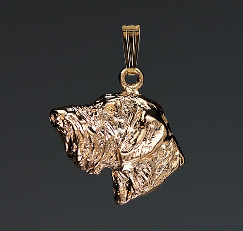 Pendentif chien teckel poil - teckel,