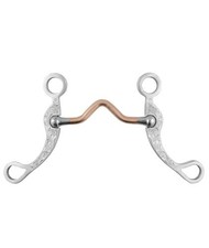 Mors western correctionnel en acier inoxydable avec arbres décorés Pools 