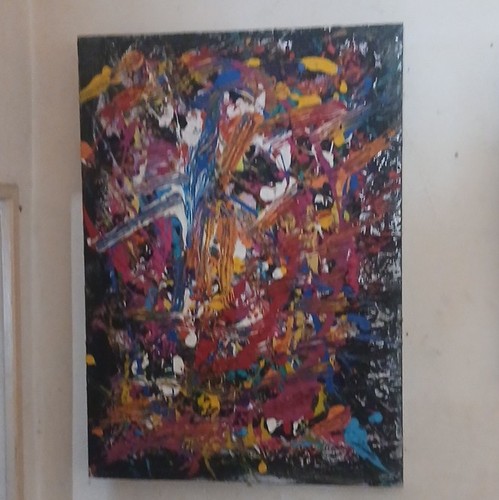 Peinture abstraite multicolore