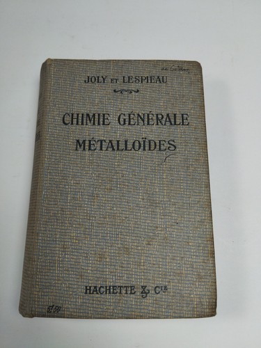 Chimie générale - , –
