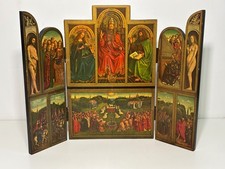 Triptyque religieux en bois
