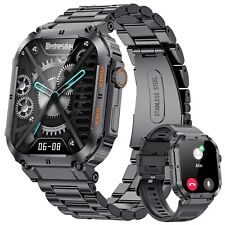 Montre Connectée Homme Smartwatch Fitness Santé Cardio Étanche 5ATM Android iOS