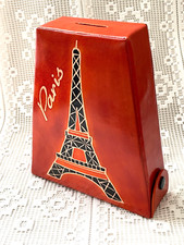 Tirelire en Cuir de Buffle