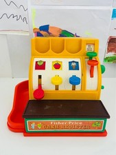 Vintage Fisher Price 1977 Cash Register - Antique Toy - As Is »