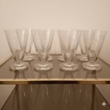 lot de 8 verres vin anciens
