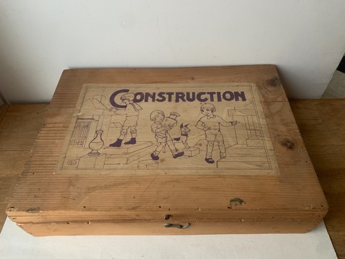 Ancienne boite jeu bois - de,