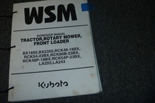 Kubota BX1850 BX2350 RCK48-18BX Tractor Mower Front Loader Shop Service Manualxz