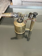 Beautiful old soldering lamp Max Sievert suede brass 